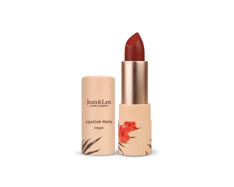 Jean & Len Matte Tropical Red 102 Lipstick Silky Nourishing Lipstick 4ml