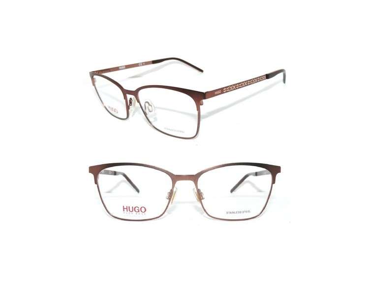 Hugo Boss Gold Brown Logo HG 1083 Women's Frame Sunglasses Men's New