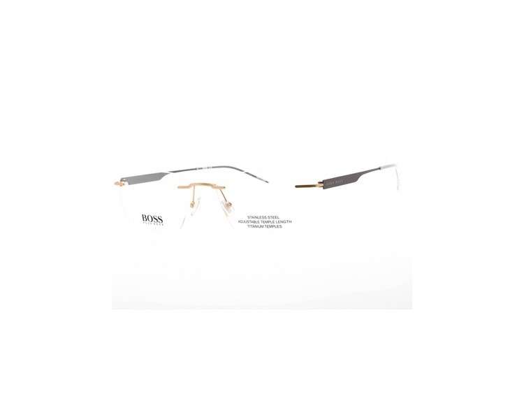 Hugo Boss Men's Glasses Matte Gold Rectangular Frame BOSS 1265/A 0AOZ 00