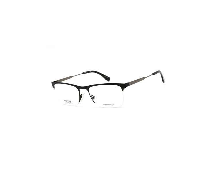 New Hugo Boss 0998 003 Rectangular Matte Black Glasses - Authentic