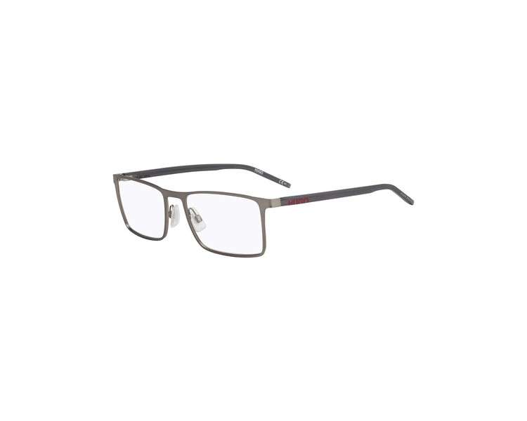 Hugo Boss Men's Silver Tone Rectangular Eyeglass Frames