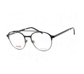 Hugo Men's Black Ruthenium Stainless Steel Aviator Eyeglasses HG 1156 0RZZ 00