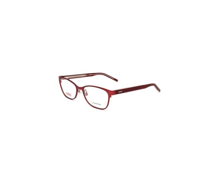 Hugo HG 1008 QYF Matte Burgundy Pink Women's Eyeglasses