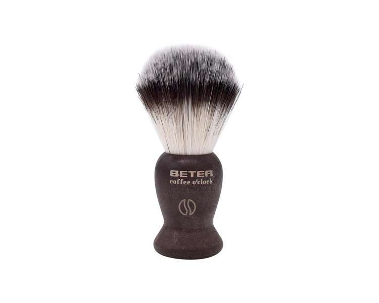 Beter Shaving Brush with Synthetic Bristles for Vegans Coffee O'clock Model