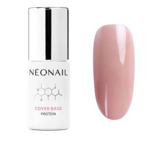 NEONAIL UV Nail Polish Base Coat Gel UV Cover Base Protein Cover Peach 7.2ml