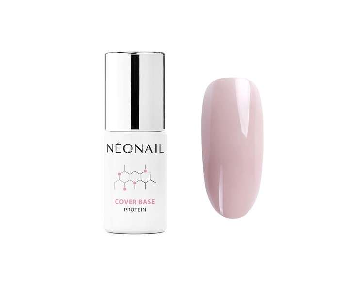 NEONAIL UV Nail Polish Base Coat Gel UV Cover Base Protein Sand Nude 7.2ml