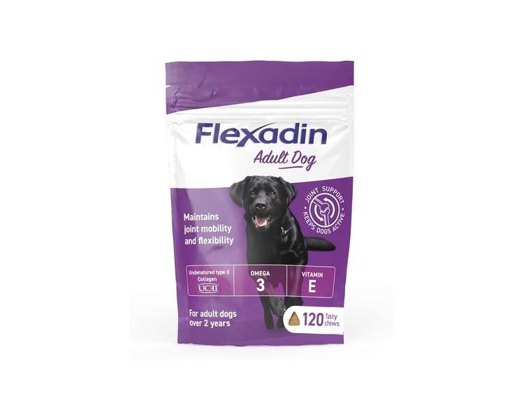 Flexadin Adult Dog Joint Supplement with UC-II for Mobility and Flexibility