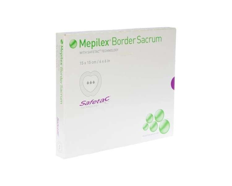 Mepilex Border Sacrum 15x15 5 Pack