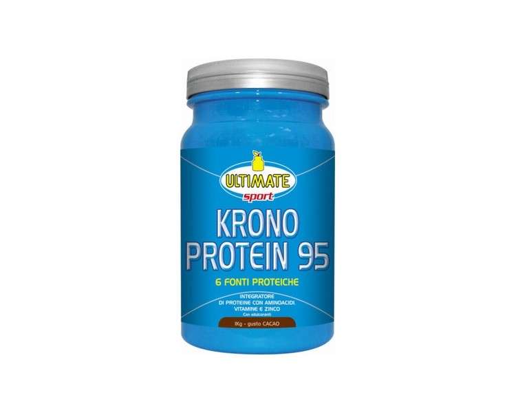 Ultimate Krono Protein 95 Dietary Supplement Cocoa Flavor 1kg