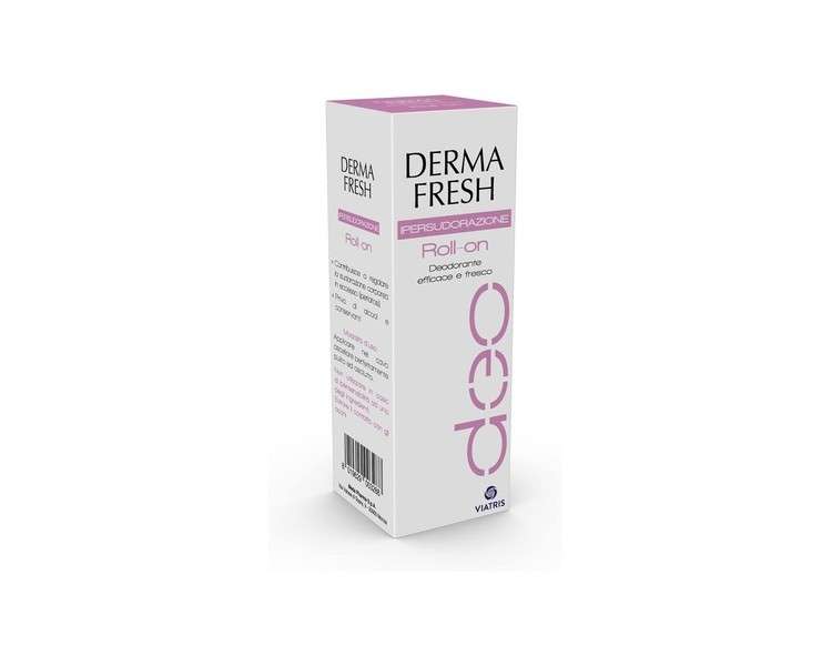 Dermafresh Hypersweating Roll-On Deodorant Fresh No Alcohol and Preservative to Regulate Excess Body Sweating 75ml