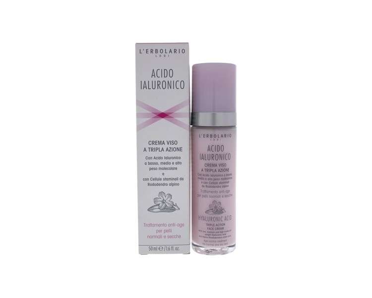 L'Erbolario Hyaluronic Acid Face Cream for Normal and Dry Skin