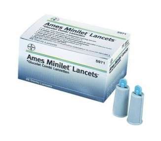 Bayer Microlet Lancet Device Colored 25 Pieces