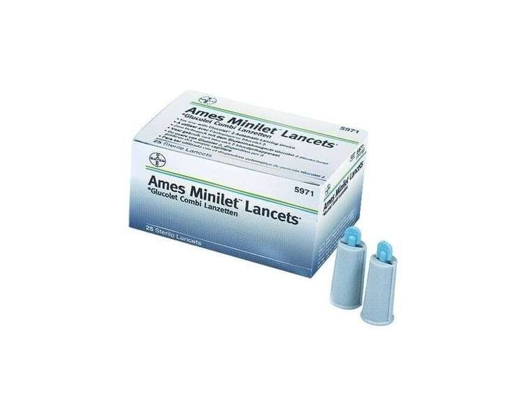 Bayer Microlet Lancet Device Colored 25 Pieces