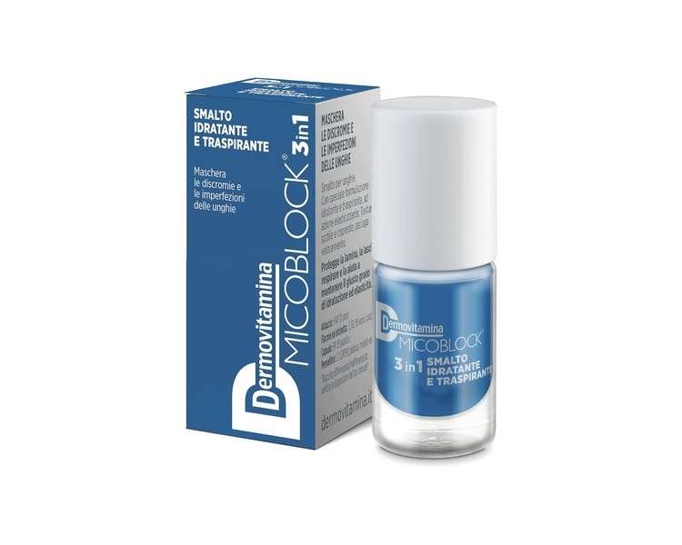 Dermovitamina Micoblock 3 in 1 Breathable Nail Polish Color Blue