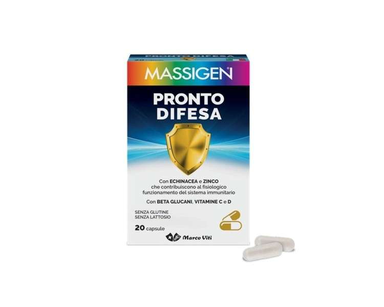 Massigen 20 Capsules for Immune System Functioning Ready Defense