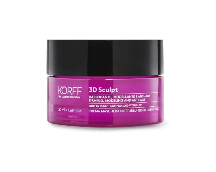 KORFF 3D Sculpt Night Cream and Night Mask with Boost Effect Anti-Summer and Intensive Firming Formula 50ml