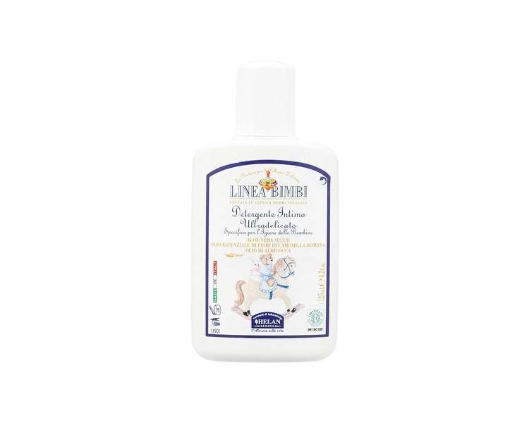 Helan Linea Bimbi Bio Intimate Wash for Girls with Aloe Vera Apricot and Chamomile Essential Oils 125ml