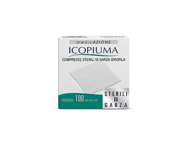 Icopiuma Sterile Packs with Hydrophilic Gauze 10 x 10 cm 100 Pieces