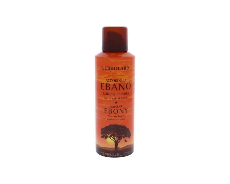 L'erbolario Ebony Beard Foam 200ml Fragrant Shaving