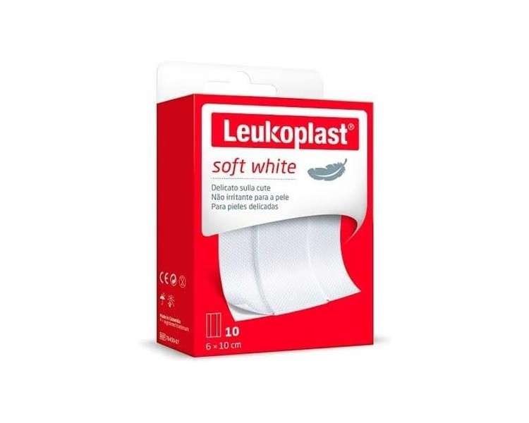 Essity Italy Leukoplast Soft White 100 x 6cm 10 Pieces