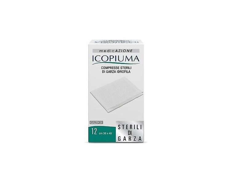 Icopiuma Sterile Compresses made of Hydrophilic Gauze 36x40cm - Pack of 12