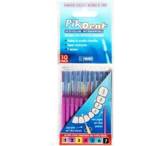 Pikdent Interdental Brushes with Steel Core and Tytex Bristles Size 2 Purple 0.5mm Cylindrical