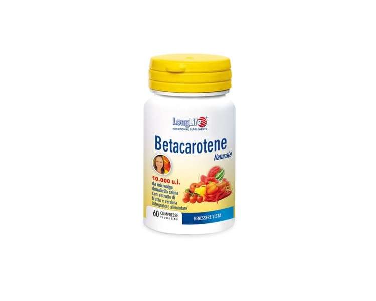Betacarotene 10,000 IU LongLife 60 Coated Tablets
