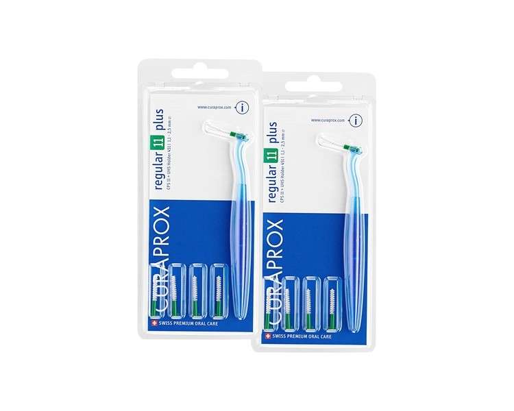 Curaprox Interdental Brushes CPS 11 Regular Plus 1.1mm Diameter 2.5mm Effectiveness Set