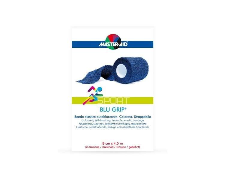 Master Aid Sport Blue Grip 8 x 4.5 cm