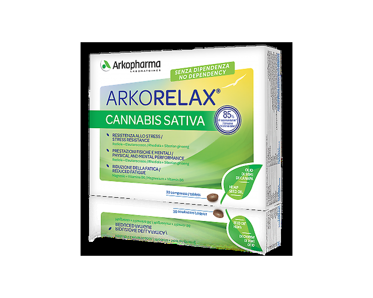 Arkorelax Cannabis Sativa Arkopharma 30 Tablets