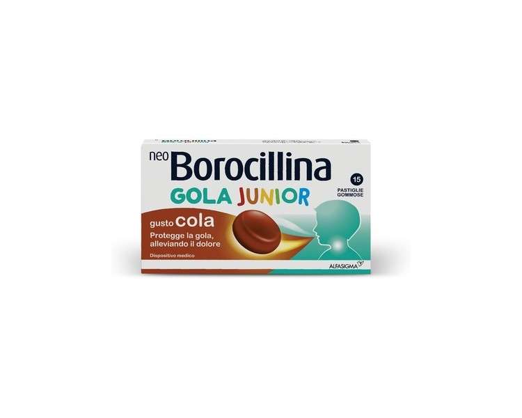 NeoBorozylline Gola Junior Gusto Cola 15 Gummy Pastilles