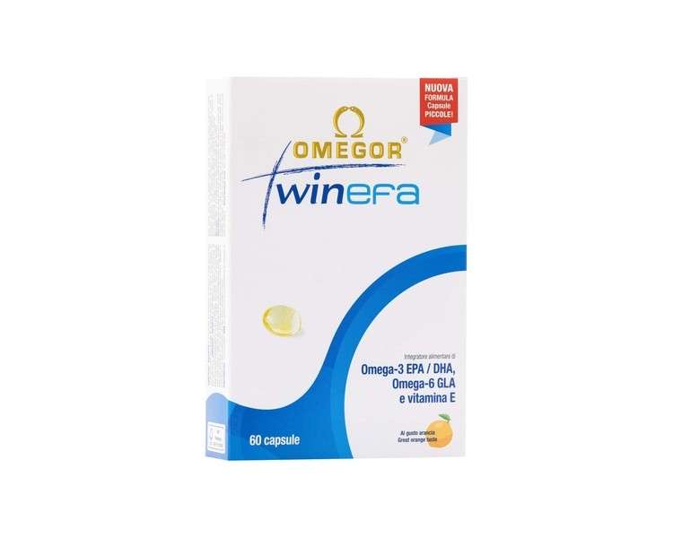 OMEGOR TwinEFA Omega-3 EPA DHA and Omega-6 GLA Supplement 60 Capsules