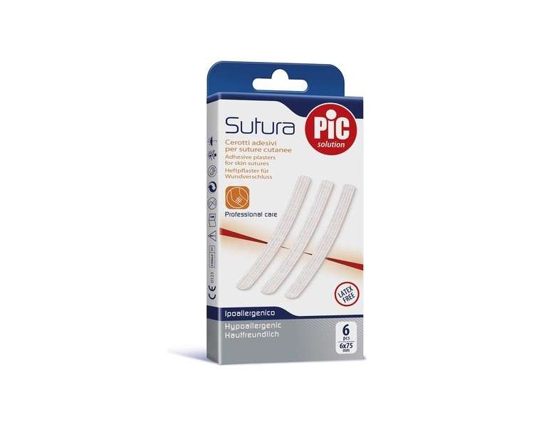 Artsana Pic Sutura Cerotto 6 X 75mm 6 Pieces