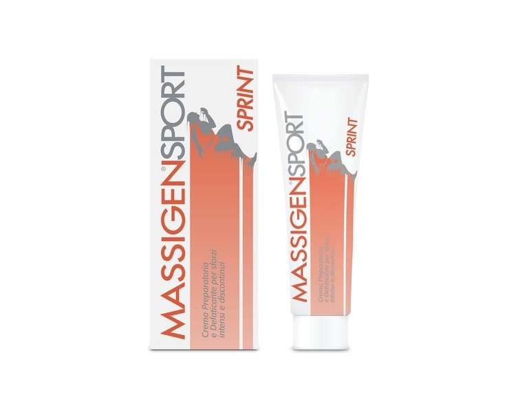 Massigen Sport Sprint Preparatory and Defatigating Cream for Intense and Discontinuous Efforts 50ml