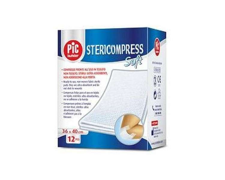 Pic Stericompress Soft Sterile Gauze Compress 10x10cm - Pack of 6