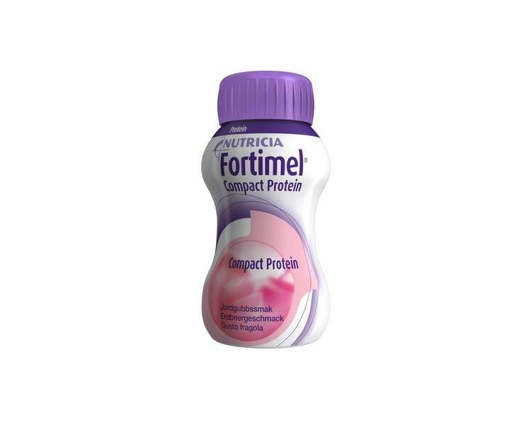 Fortimel Compact Protein Strawberry Nutricia 125ml - Pack of 4