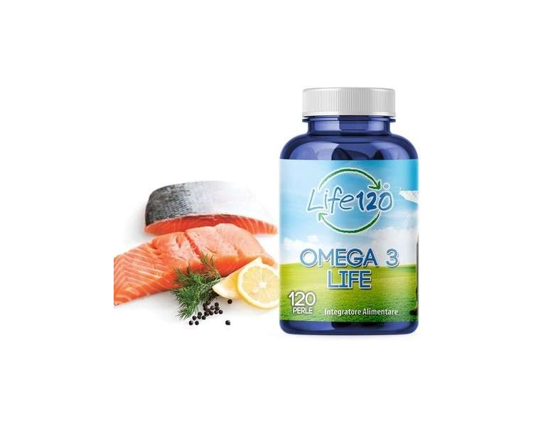 Life 120 Omega 3 Supplement with Fish Oil - 120 Pearls