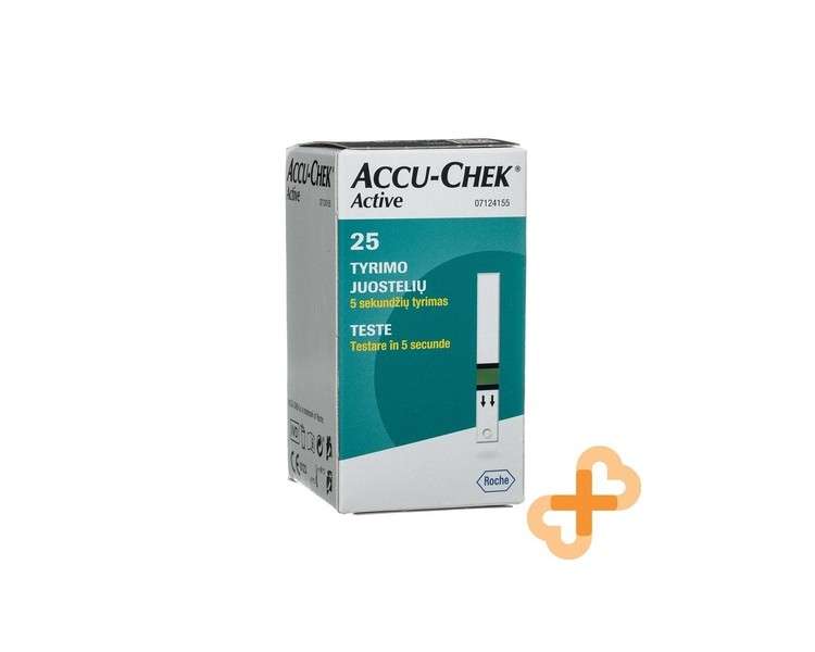 ACCU-CHEK Active Blood Sugar Diagnostic Test Strips 25 Pieces