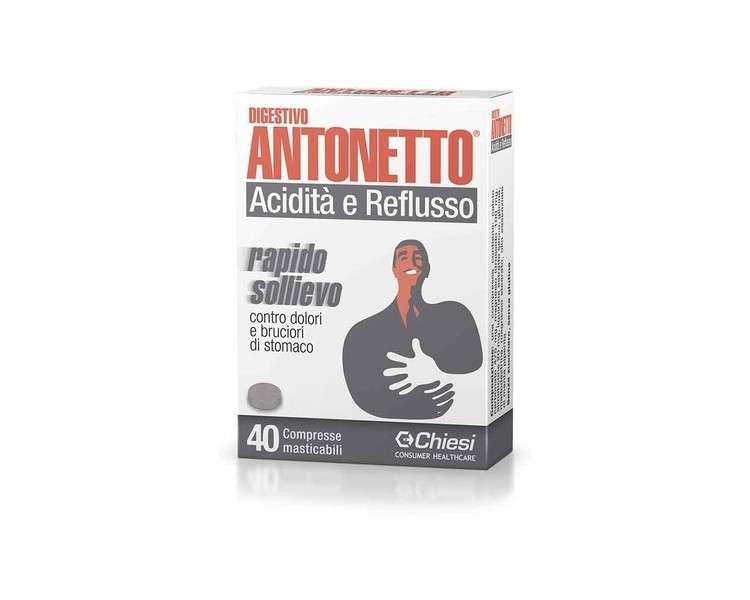 Marco Antonetto Digestive Antonetto Acidità E Reflusso 40 Chewable Tablets