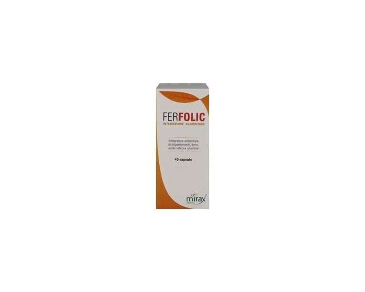 ERBEX Ferfolic Iron Supplement 40 Capsules