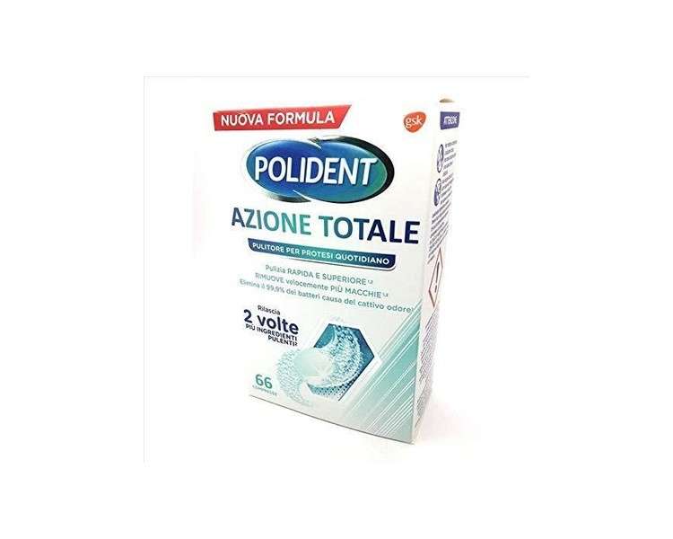 GSK Polident Total Action Daily Cleaner For Prostheses 66 Tablets