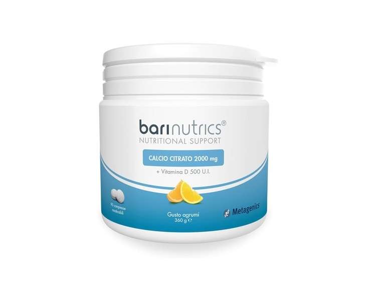 Metalgenics Barinutrics Football Dietary Supplement 90 Tablets Citrus Flavor