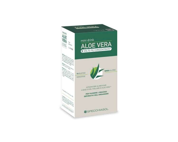 Specchiasol Aloe Vera Minidrink 15 Single Dose Packets