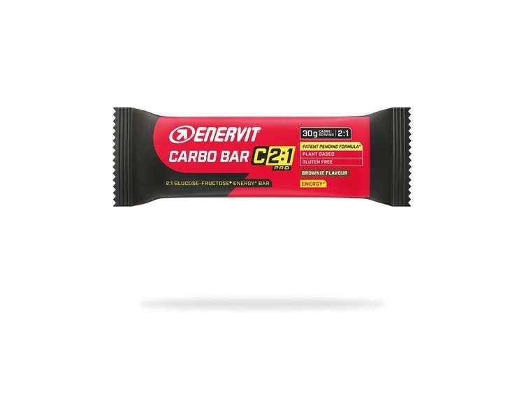 Enervit C2:1 Pro Carbo Bar Energy Bar Brownie Flavor 50g