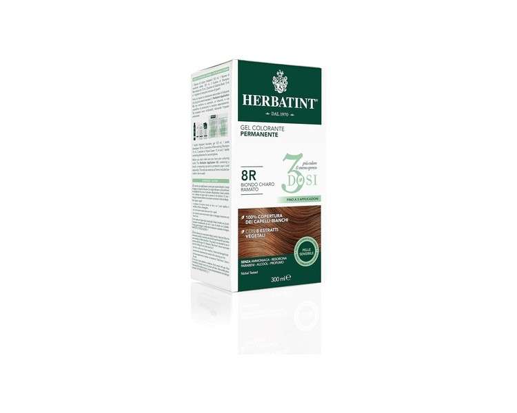 Herbatint 8R Copper Blonde 300ml - Pack of 3