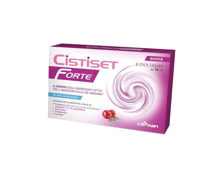 Corman Cistiset Forte Dietary Supplement 8 Sticks 10ml