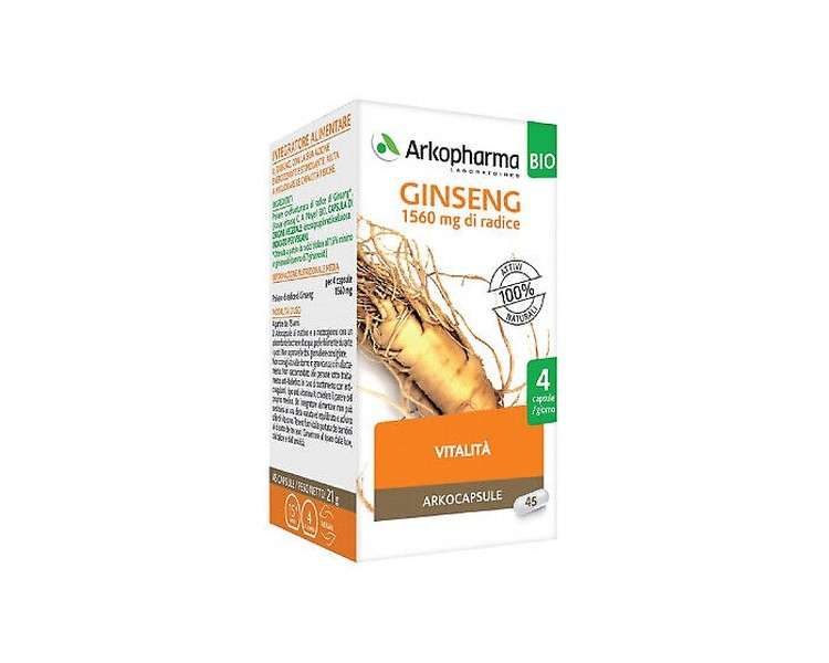 Arkocapsule Ginseng Arkopharma 45 Capsules