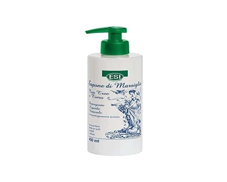 Esi Marseille Soap - Tea Tree and Thyme Natural Liquid Detergent 400ml