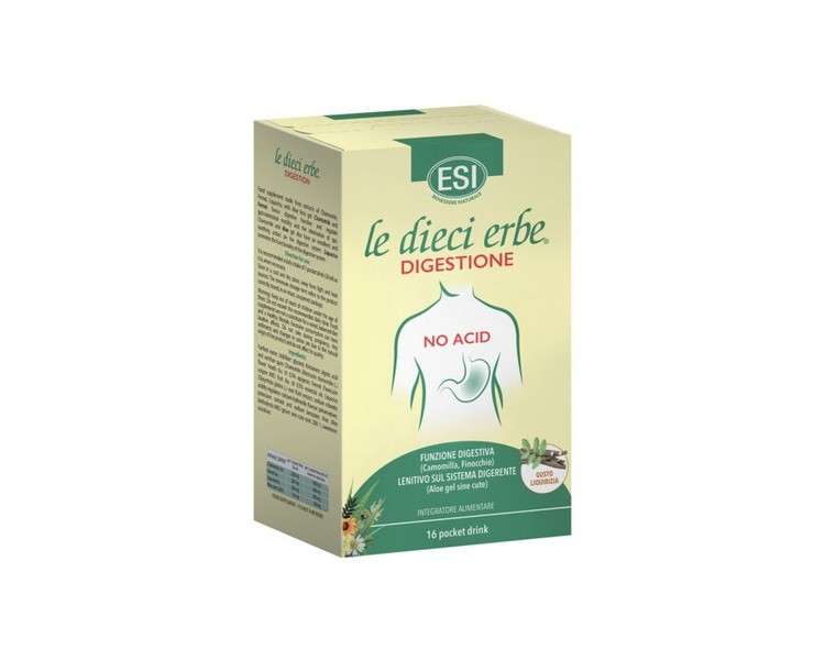 No Acid Digestion Ten Herbs ESI 16 Pocket Drink