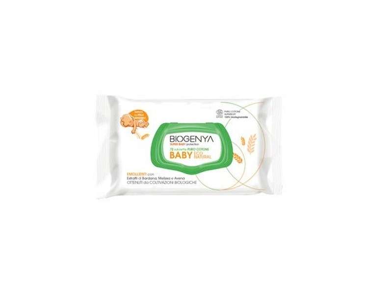 Biogenya Baby Eco Natural Cotton Wipes 72 Wipes